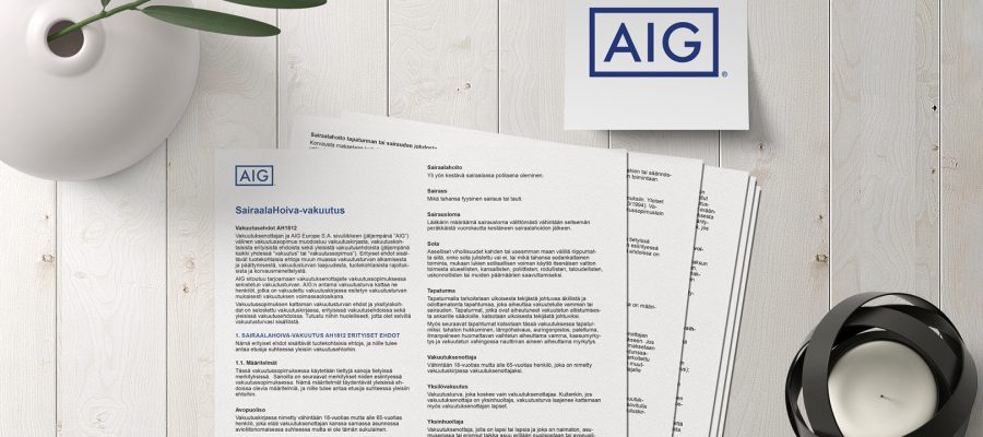 AIG: Vakuutusehtoja