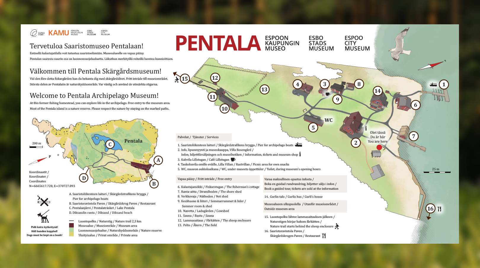 City of Espoo: Pentala Archipelago Museum Signage