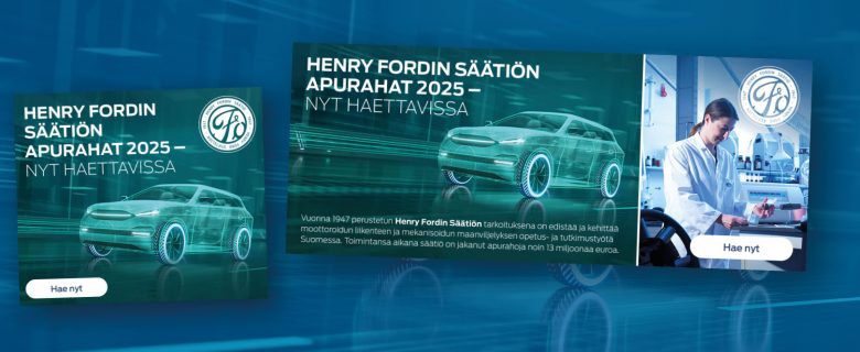 Henry Fordin säätiö: Apurahamainonta 2025, verkko