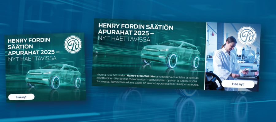 Henry Fordin säätiö: Apurahamainonta 2025, verkko